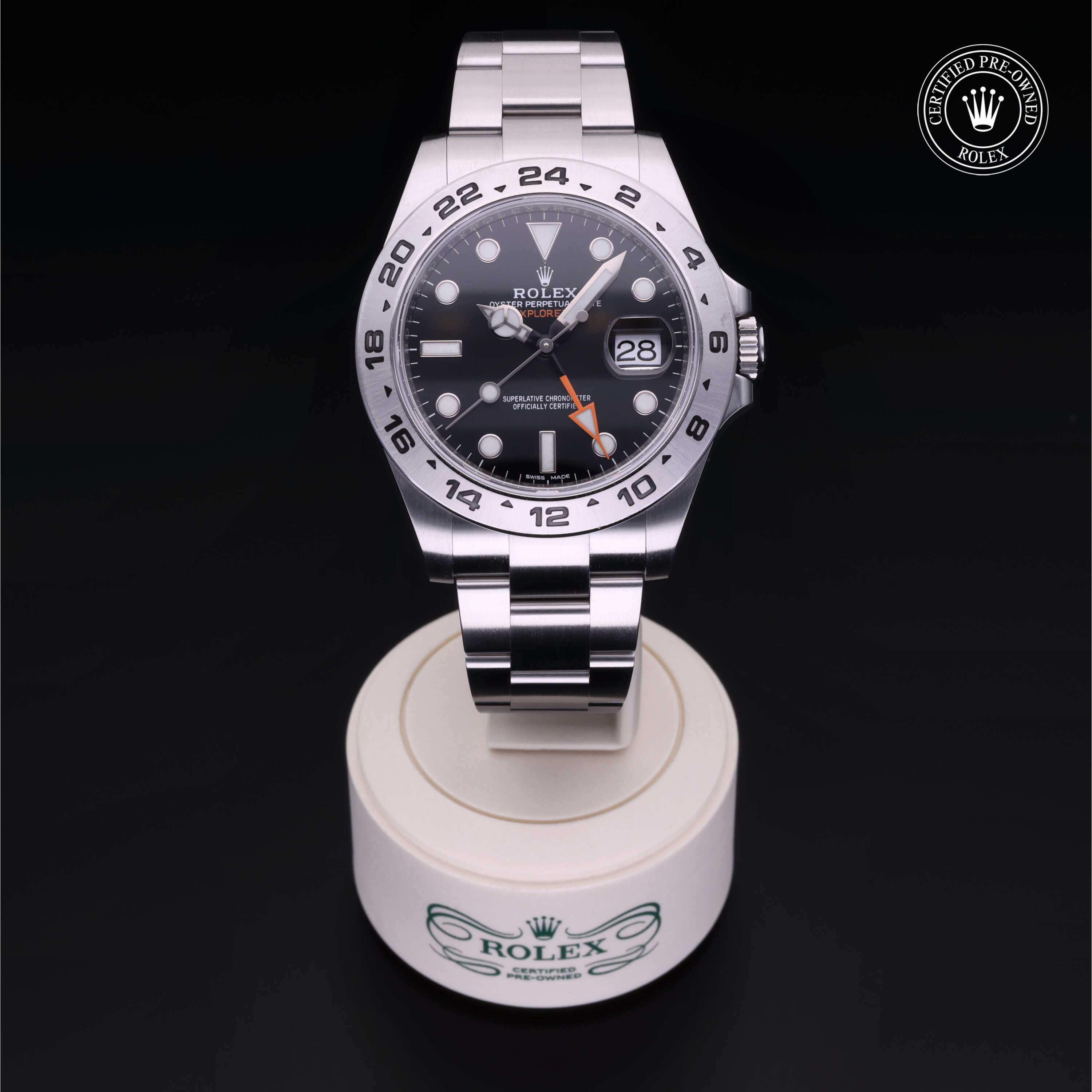 Rolex Explorer II in Steel M216570-0002 at Frank Adams Jewelers