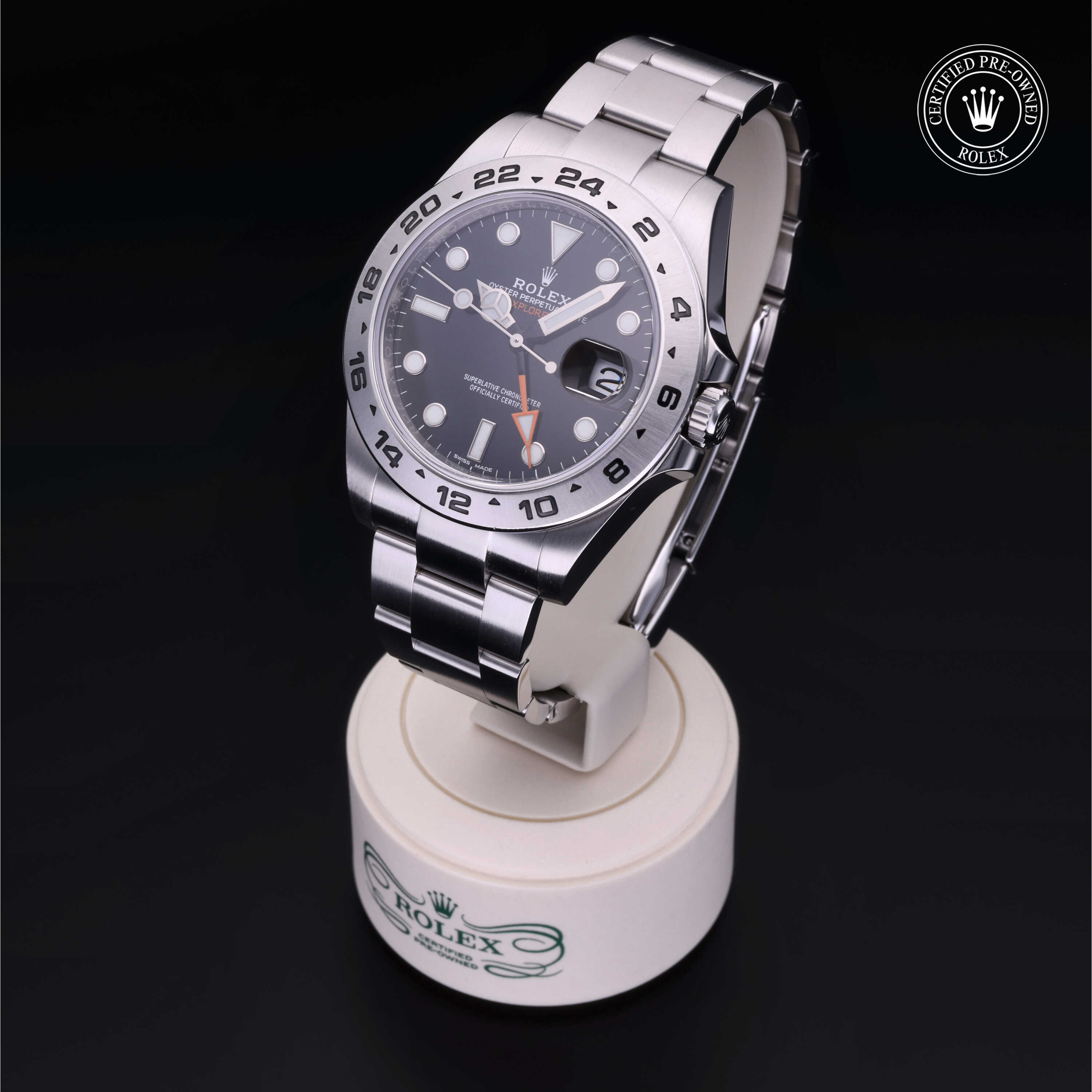 Rolex Explorer II in Steel M216570-0002 at Frank Adams Jewelers