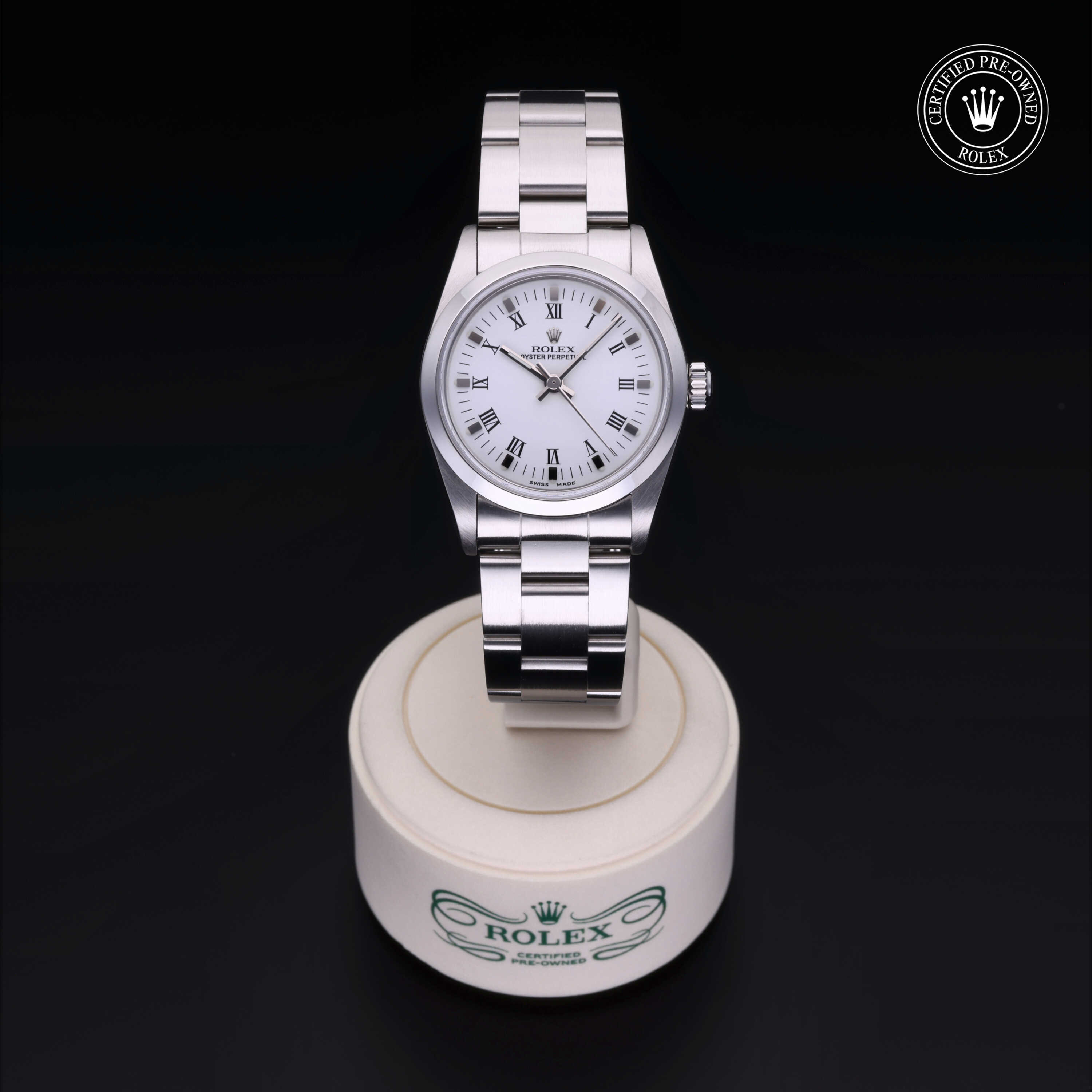 Rolex Oyster Perpetual in Steel M77080-0027 at Frank Adams Jewelers