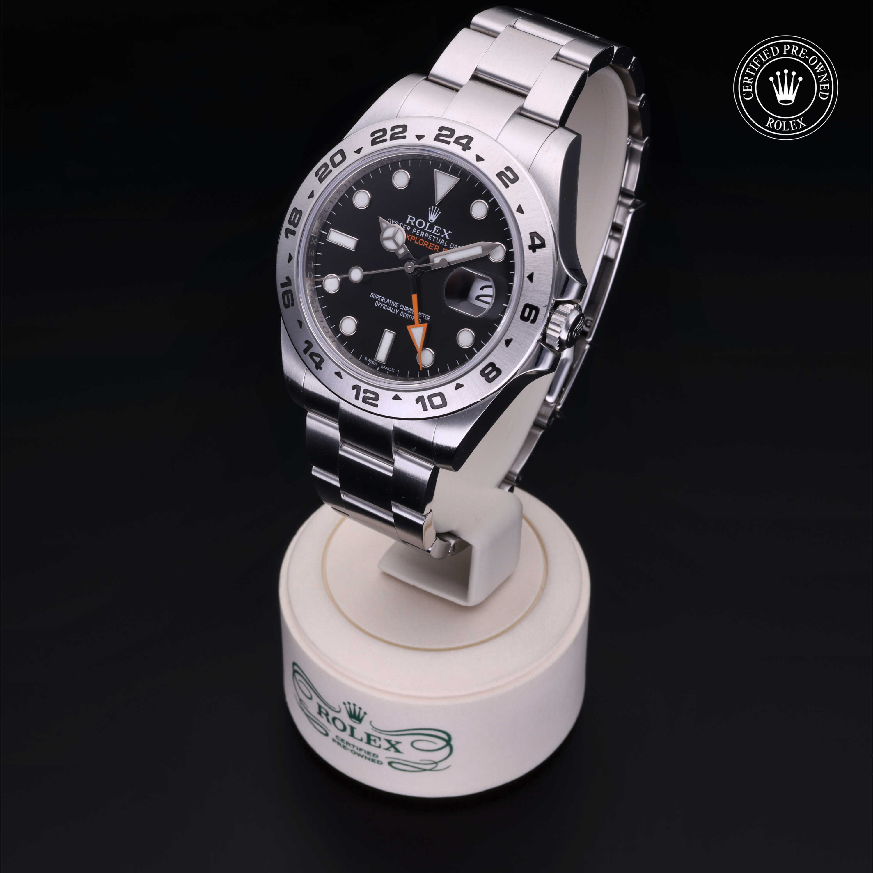 Rolex Explorer II in Steel M216570-0002 at Frank Adams Jewelers