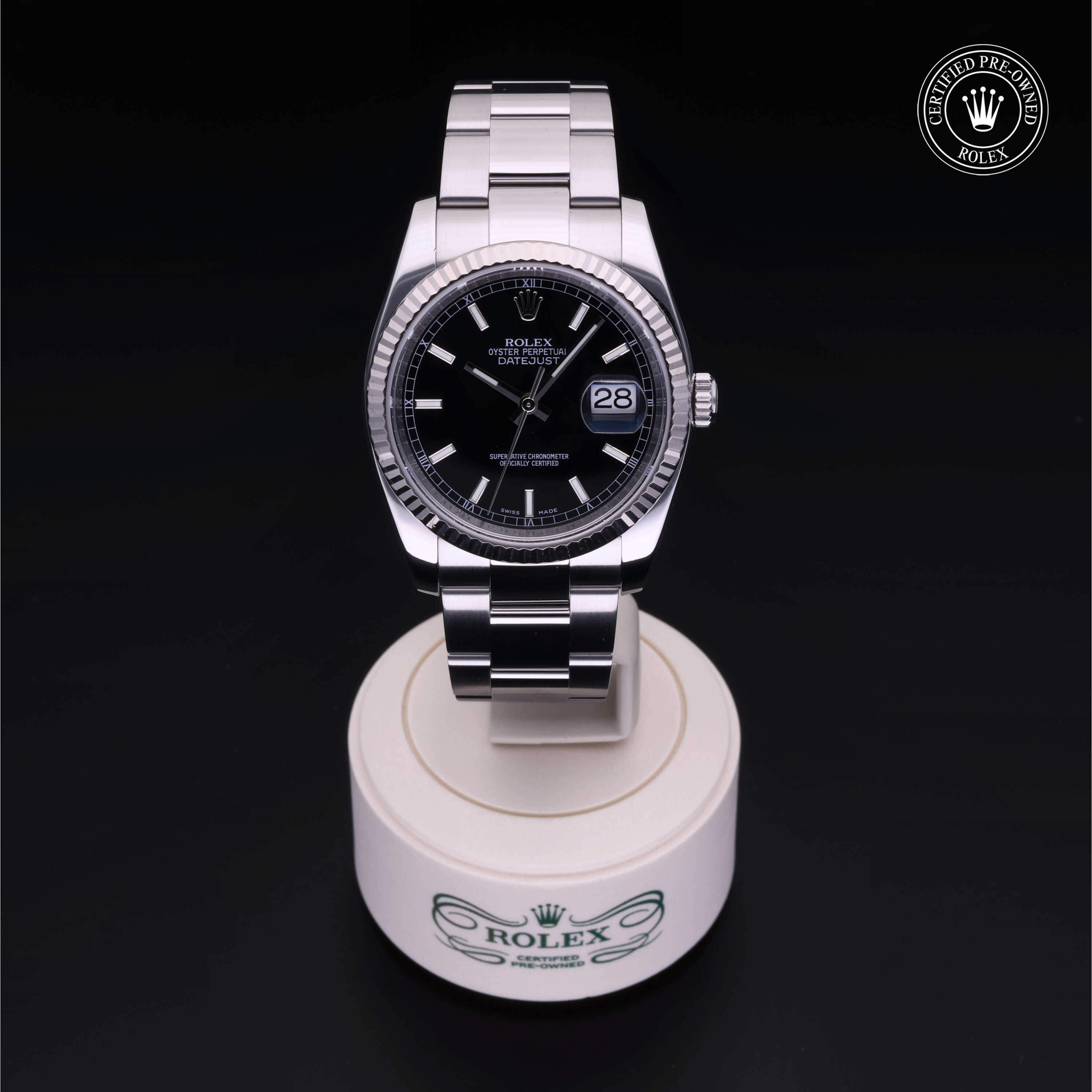 Rolex Datejust in Rolesor 18 Carat White M116234-0032 at Frank Adams Jewelers