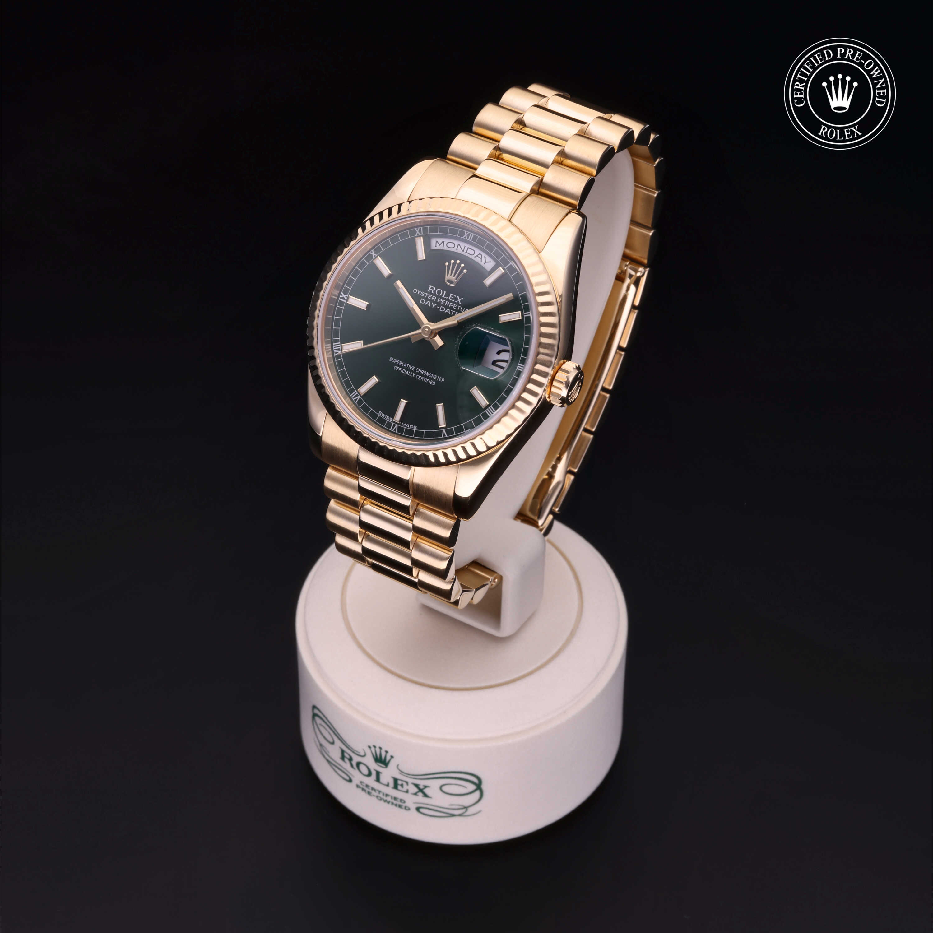 Rolex  in Gold 18 Carat Yellow M118238-0419 at Frank Adams Jewelers