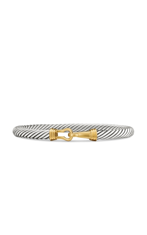 5 mm Buckle Bracelet in Sterling Silver and 14k Yellow Gold